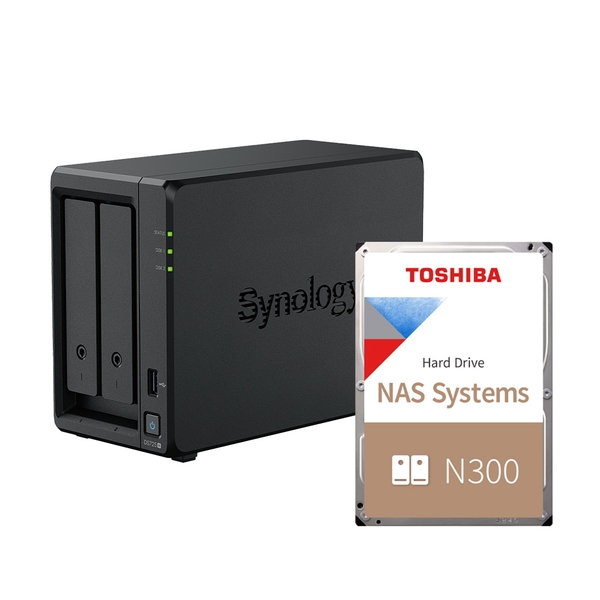 Combo Thiết bị lưu trữ Synology DS725+ kèm 1 ổ cứng HDD Toshiba N300