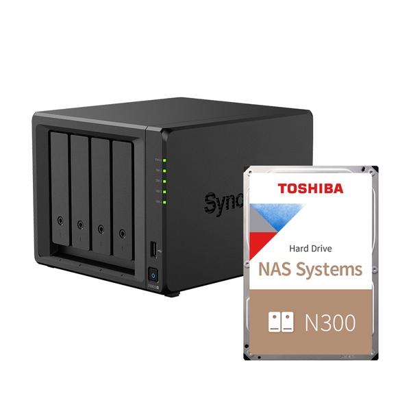 Combo Thiết bị lưu trữ Synology DS925+ kèm 1 ổ cứng HDD Toshiba N300