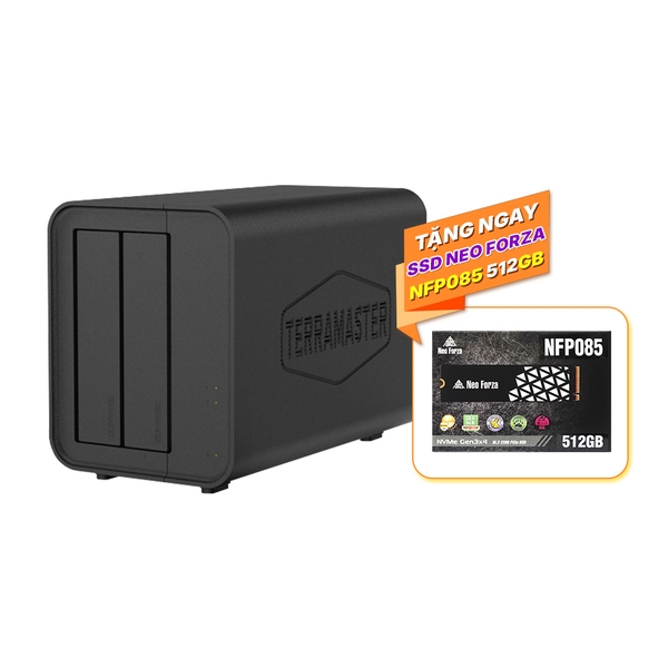 ComboThiết bị lưu trữ mạng NAS TerraMaster F2-424 2-bay và SSD Neo Forza