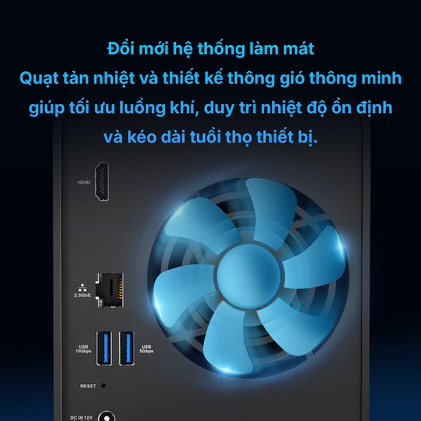 Combo thiết bị lưu trữ NAS TerraMaster F2-425 kèm 1 ổ cứng Toshiba N300
