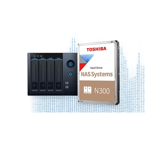 Combo thiết bị lưu trữ DAS TerraMaster D4-320 và ổ cứng HDD Toshiba N300 hoạt động 24/7