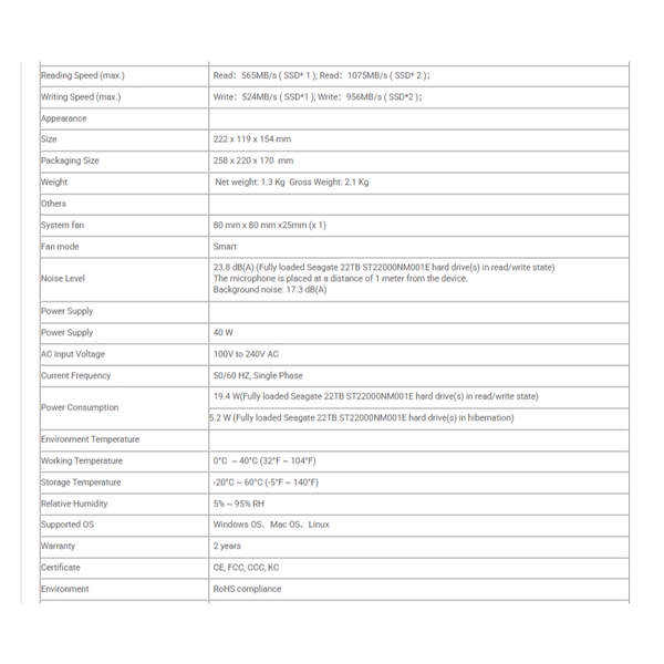 Combo thiết bị lưu trữ DAS TerraMaster D2-320 và ổ cứng HDD Toshiba N300 dung lượng 14TB