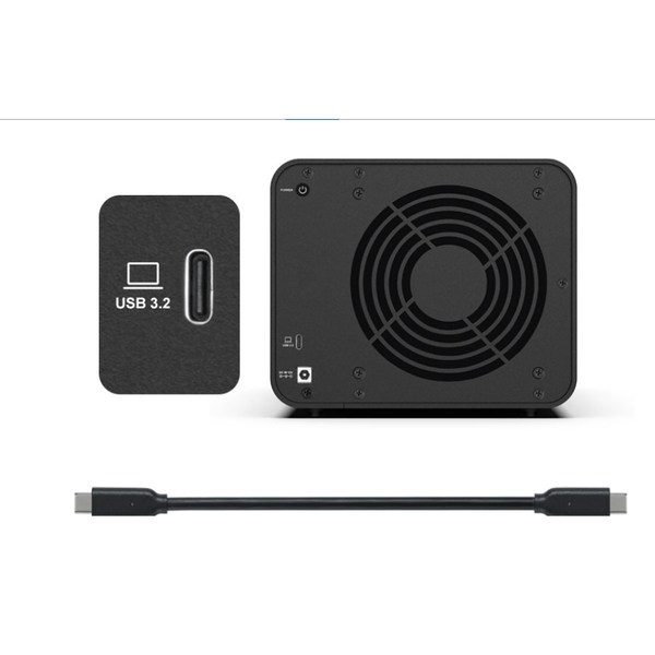 Combo thiết bị lưu trữ DAS TerraMaster D4-320 và ổ cứng HDD Toshiba N300 hoạt động 24/7