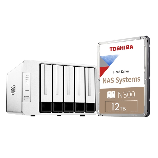 Combo thiết bị lưu trữ DAS TerraMaster D5-300 và ổ cứng Toshiba N300