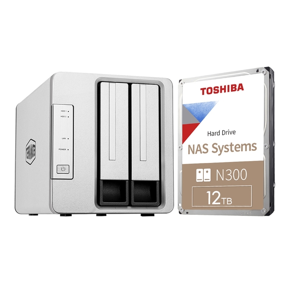 Combo thiết bị lưu trữ mạng NAS TerraMaster F2-423 và Ổ cứng Toshiba N300