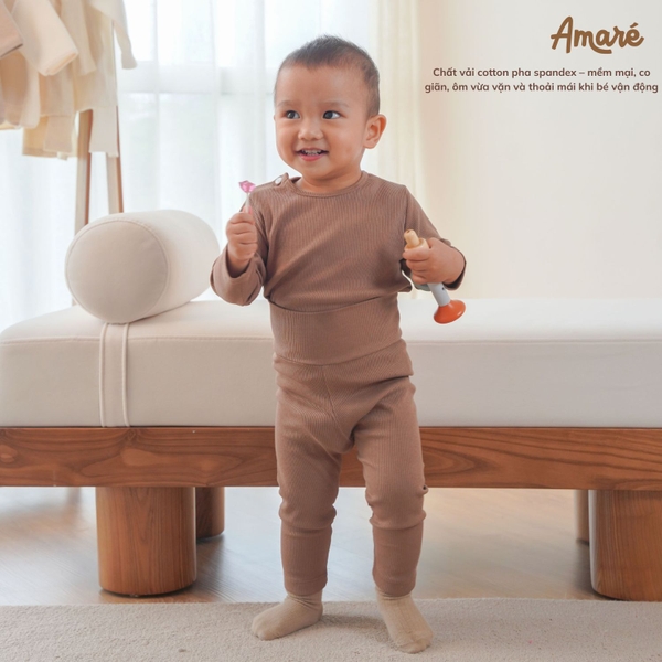 Set len mỏng Cocoon thiết kế cạp cao ấm áp cho bé trai và bé gái (0M-3Y)