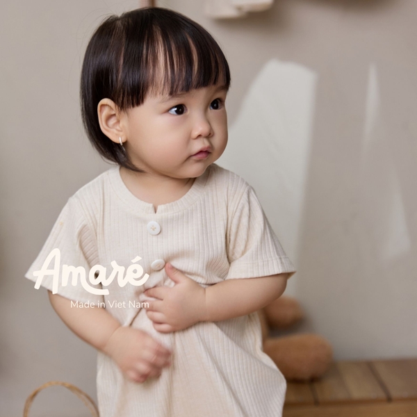 Bodysuit ngắn tay cúc bấm đùi cho bé trai và bé gái Dumbo (0M-24M)