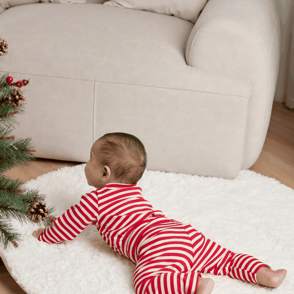 Set áo kèm quần Elves họa tiết kẻ sọc dành cho bé trai và bé gái (0M -3Y)
