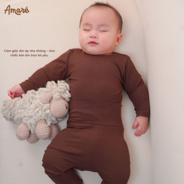 Set len mỏng Cocoon thiết kế cạp cao ấm áp cho bé trai và bé gái (0M-3Y)