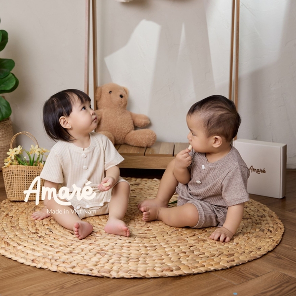 Bodysuit ngắn tay cúc bấm đùi cho bé trai và bé gái Dumbo (0M-24M)