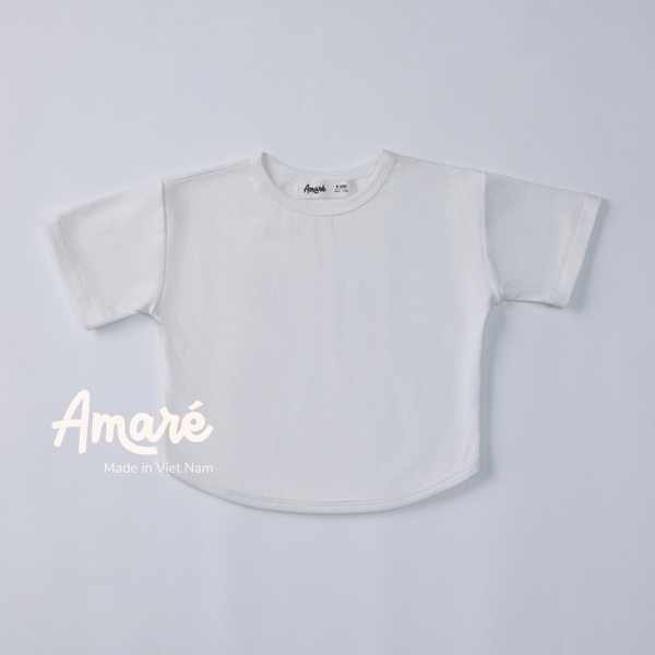 Áo thun trơn ngắn tay dáng lửng cho bé trai và bé gái Coral (3M-3Y)