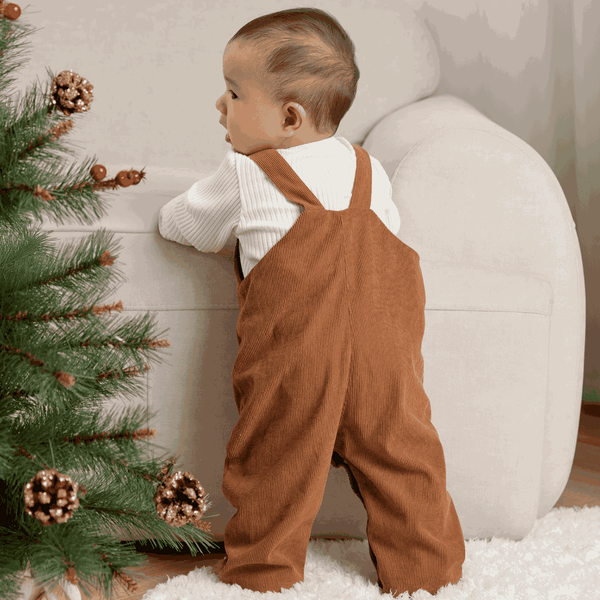 Quần yếm Poppy thiết kế quần dài cho bé trai và bé gái (3M-3Y)