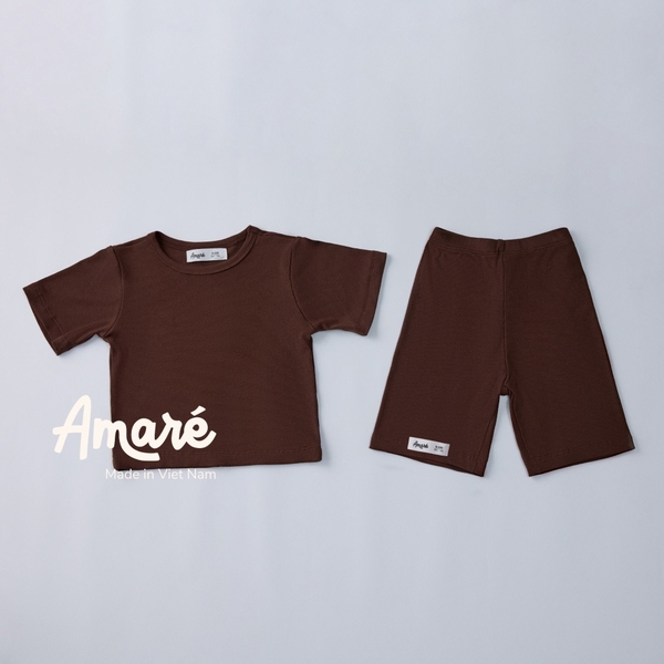 Set bộ ngắn tay quần lửng cho bé trai và bé gái Slink (3M-3Y)