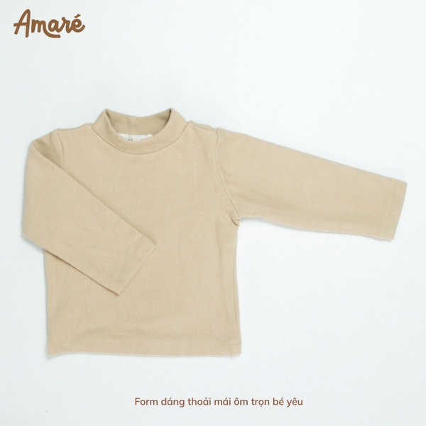 Áo nỉ Woolen thiết kế cổ cao 3 phân cho bé trai và bé gái (3M-3Y)