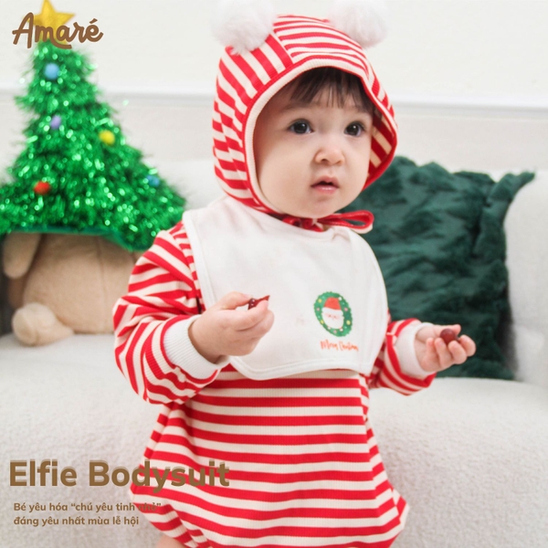 Elfie Bodysuit ( Mua bodysuit tặng kèm yếm giáng sinh)