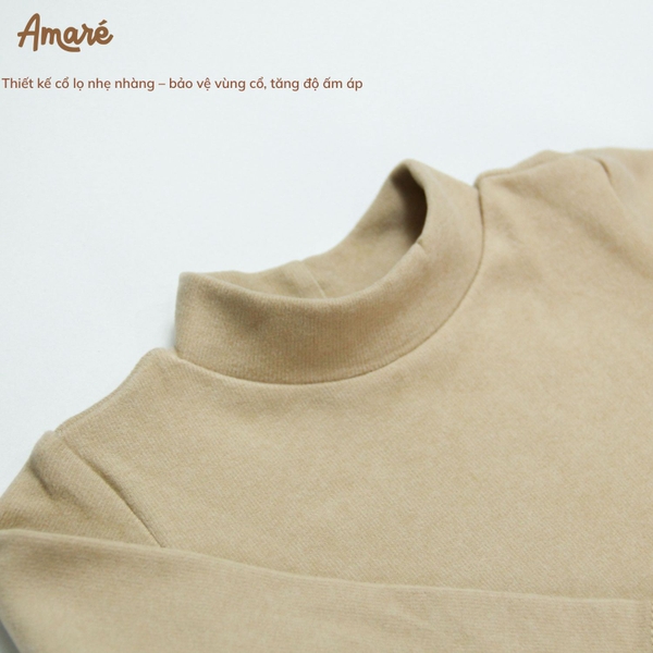 Áo nỉ Woolen thiết kế cổ cao 3 phân cho bé trai và bé gái (3M-3Y)