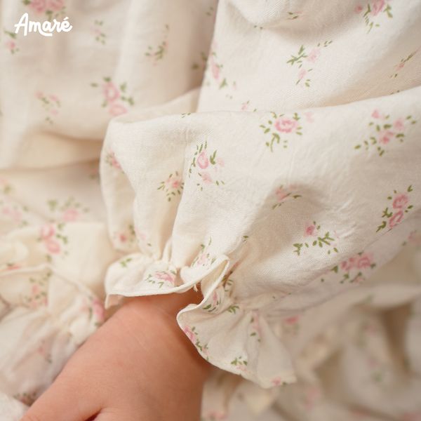Váy hoa nhí Blossom thiết kế bèo nhún xinh xắn cho bé gái (6M-3Y)