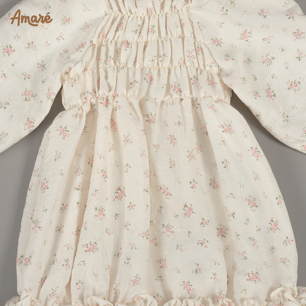 Váy hoa nhí Blossom thiết kế bèo nhún xinh xắn cho bé gái (6M-3Y)