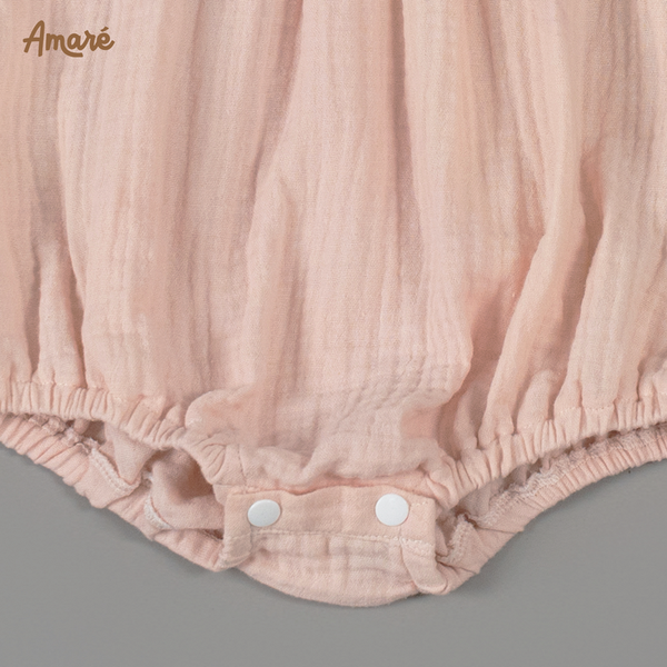 Bodysuit đùi Berry cổ vuông phối ren cho bé gái (0M-3Y)
