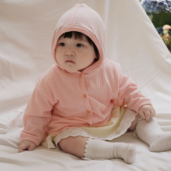 Áo cardigan mỏng có mũ Cub Coat cho bé trai và bé gái (3M-3Y)