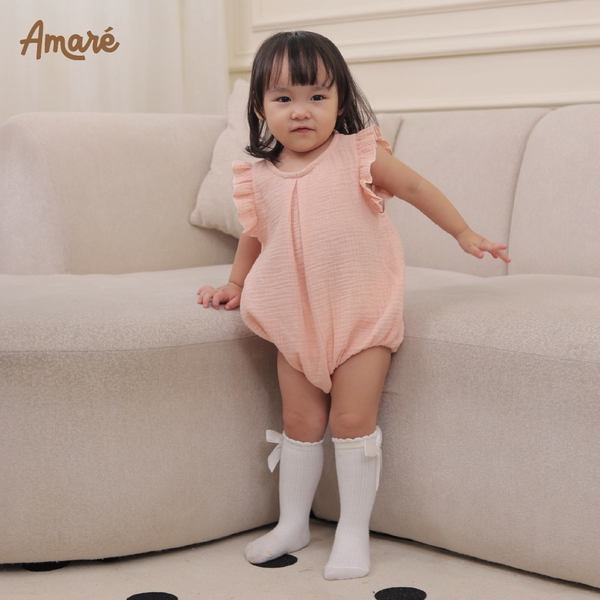 Bodysuit cách điệu ren cho bé gái Lilac (0M-24M)