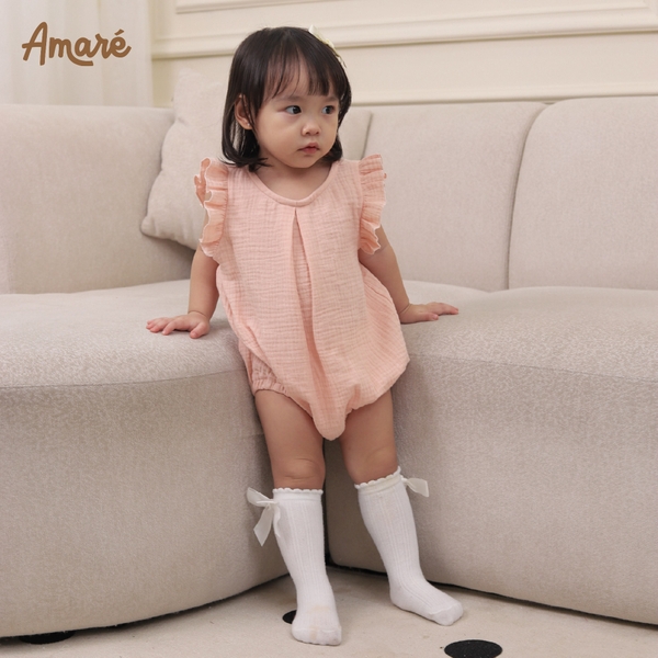 Bodysuit cách điệu ren cho bé gái Lilac (0M-24M)