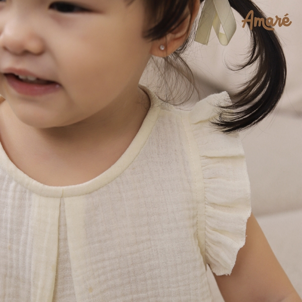 Bodysuit cách điệu ren cho bé gái Lilac (0M-24M)