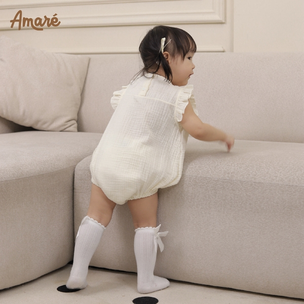 Bodysuit cách điệu ren cho bé gái Lilac (0M-24M)