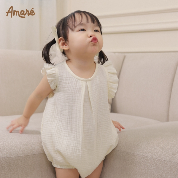 Bodysuit cách điệu ren cho bé gái Lilac (0M-24M)