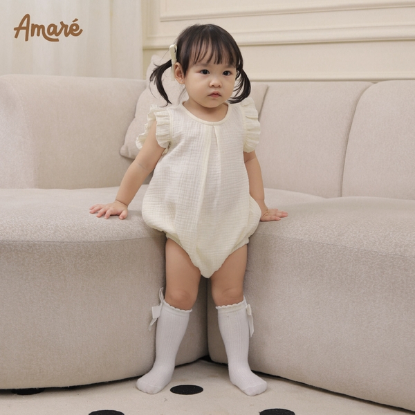 Bodysuit cách điệu ren cho bé gái Lilac (0M-24M)