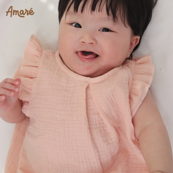 Bodysuit cách điệu ren cho bé gái Lilac (0M-24M)