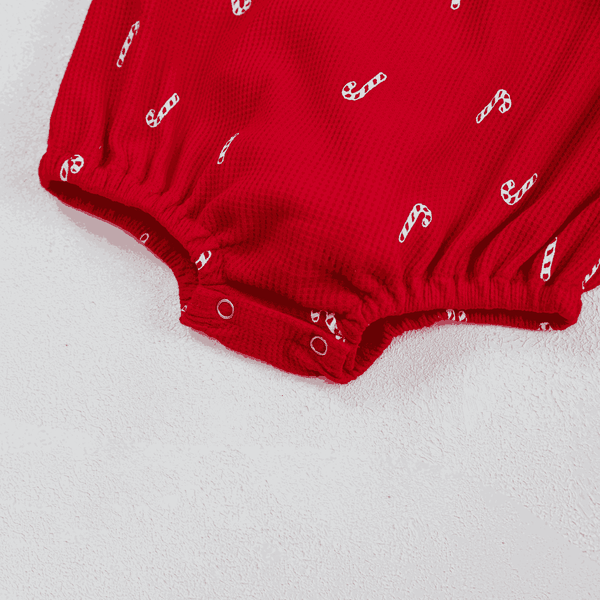 Bodysuit đùi chi tiết kẹo que Giáng sinh cho bé trai và bé gái SweetCane (0-24M)