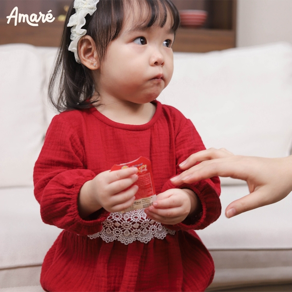 Velvet bodysuit  (kèm tất nơ trắng)