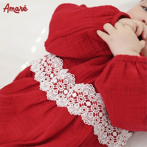 Velvet bodysuit  (kèm tất nơ trắng)