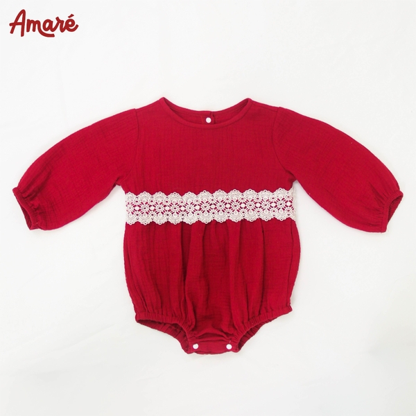 Velvet bodysuit  (kèm tất nơ trắng)