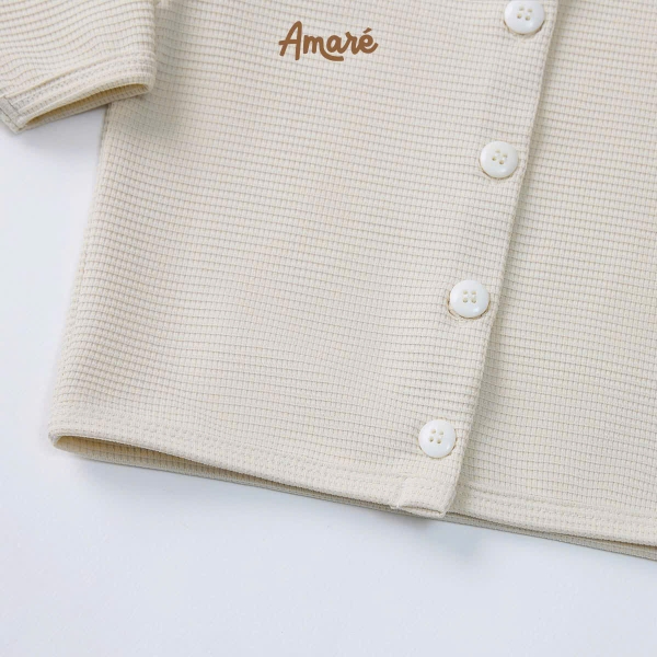 Áo cardigan mỏng không mũ Baby Bear cho bé trai và bé gái (3M-3Y)