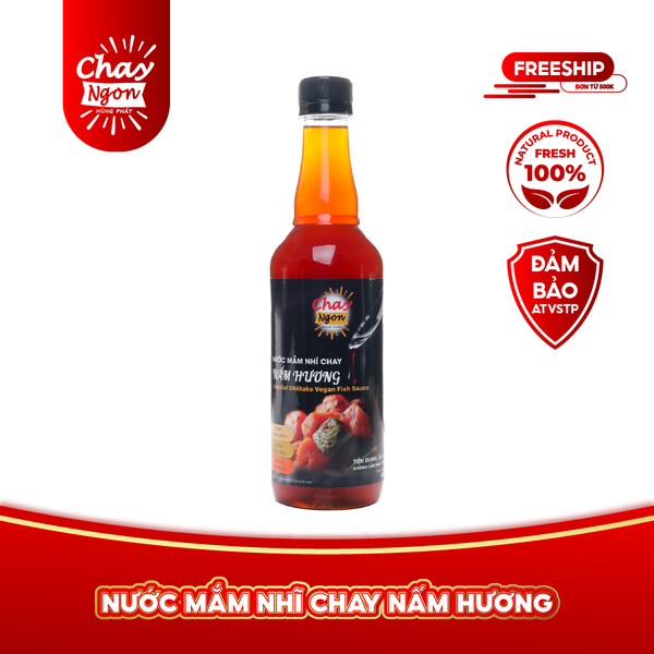 Nước Mắm Nhĩ Chay Ngon Hùng Phát Được Làm Từ Nấm Hương (Không I-ốt) Chuẩn Vị Mắm Đậm Đà Tinh Tế