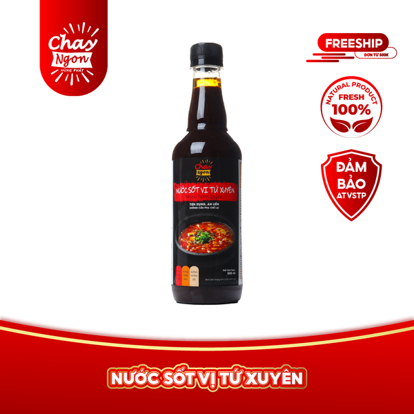 Sốt Vị Tứ Xuyên Cay Chay Ngon Hùng Phát Chai 500ml - Mapo Taste Sauce