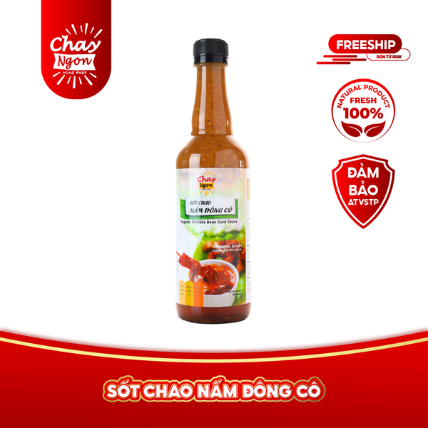 Nước Sốt Chao Nấm Đông Cô Chay Ngon Hùng Phát Chai 500ml [Tuyệt Chiêu Phá Đảo Món Bún] - Pagoda Shiitake Bean Curd Sauce
