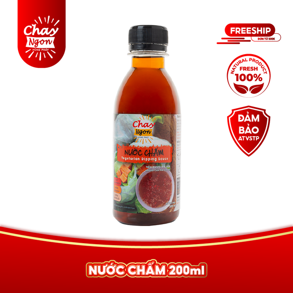 Nước Chấm Chay Ngon Hùng Phát Chai 200ml [Đổ Ra Là Dùng Tiện Lợi Vô Cùng] - Vegetarian Dipping Sauce