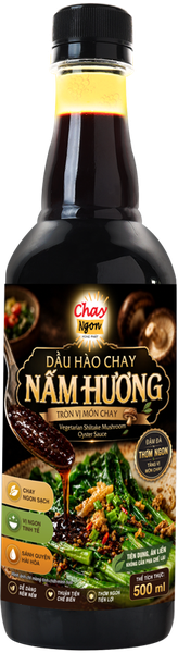 Dầu Hào Chay Nấm Hương chuẩn ngon 500ml - Shiitake Oyster Sauce
