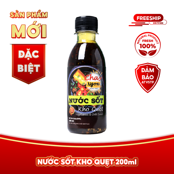 Nước Sốt Kho Quẹt Chay Ngon Hùng Phát Chai 200ml - Vegetables & Chilli Sauce