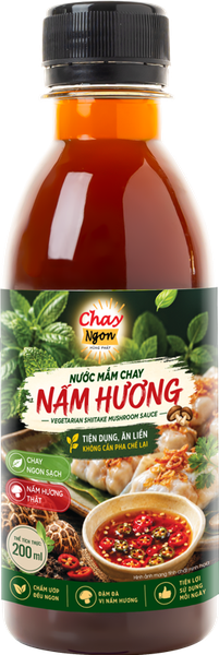 Nước Mắm Chay Nấm Hương 200ml - Shiitake Vegan Fish Sauce