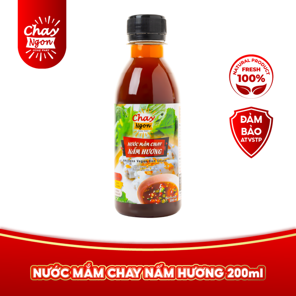 Nước Mắm Chay Nấm Hương 200ml - Shiitake Vegan Fish Sauce