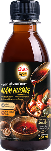 Mini Nước Mắm Nhĩ Chay Nấm Hương vị đậm đà 200ml - Mini Special Shiitake Vegan Fish Sauce