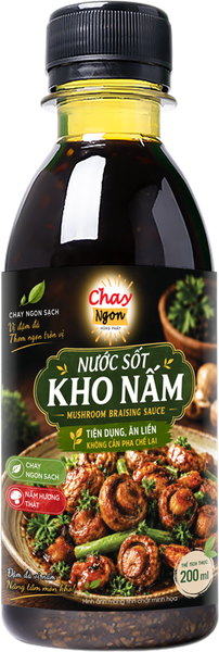Nước Sốt Kho Nấm Chay Ngon Hùng Phát 200ml - Mushroom Sauce