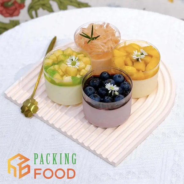 cốc nhựa tròn 2016 đựng bánh mouuse trái cây 200ml