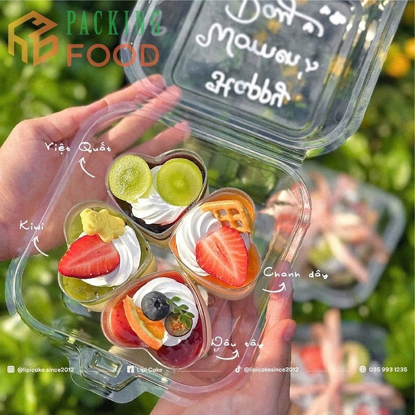 hộp đựng bánh bento trong