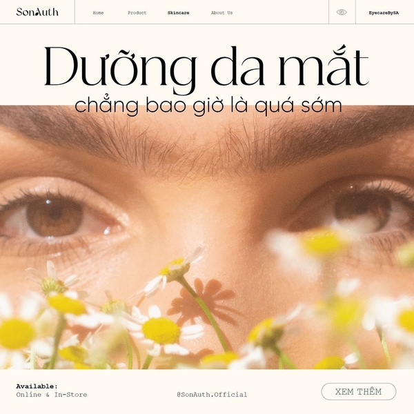 Dưỡng vùng da mắt chẳng bao giờ là quá sớm