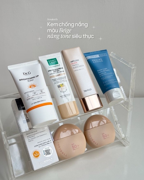 Kem chống nắng nâng tông siêu thực